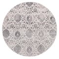 Concord Global 7 ft. 10 in. Lara Soft Damask - Round, Ivory 45629